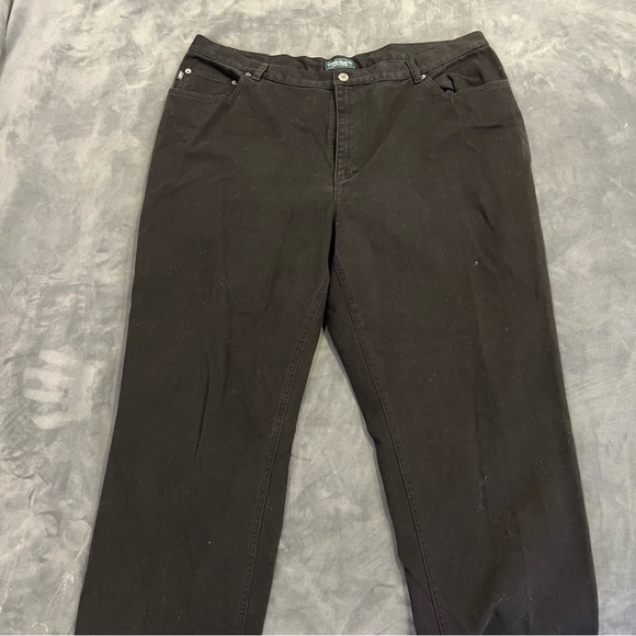 Ralph Lauren Plus Black Denim Jeans - Picture 1 of 4